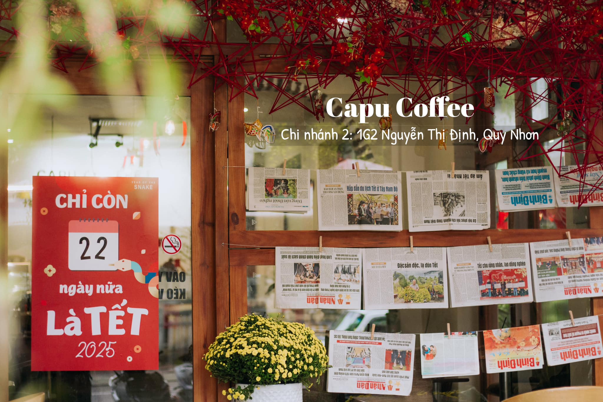 Capu Coffee Quy Nhơn: Nơi Retro gặp gỡ hiện đại