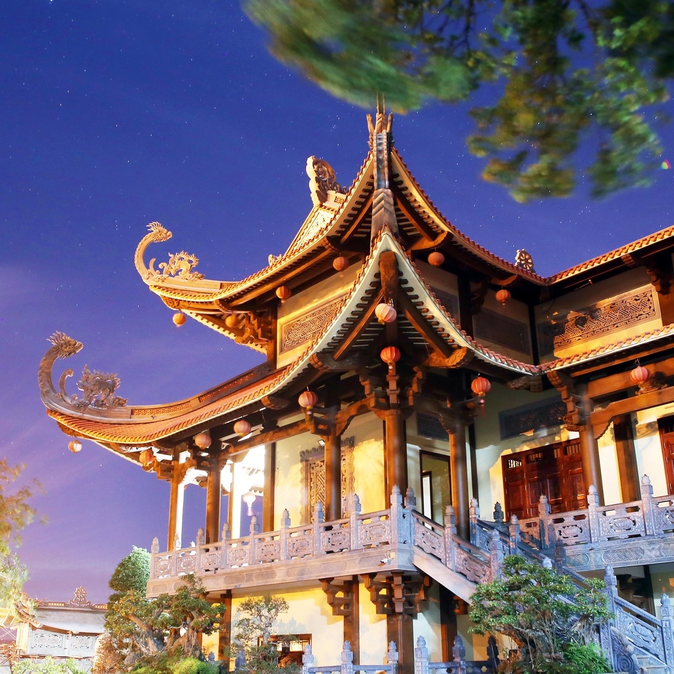 Phap Hoa Pagoda is a popular tourist destination in Gia Nghia, Dak Nong.