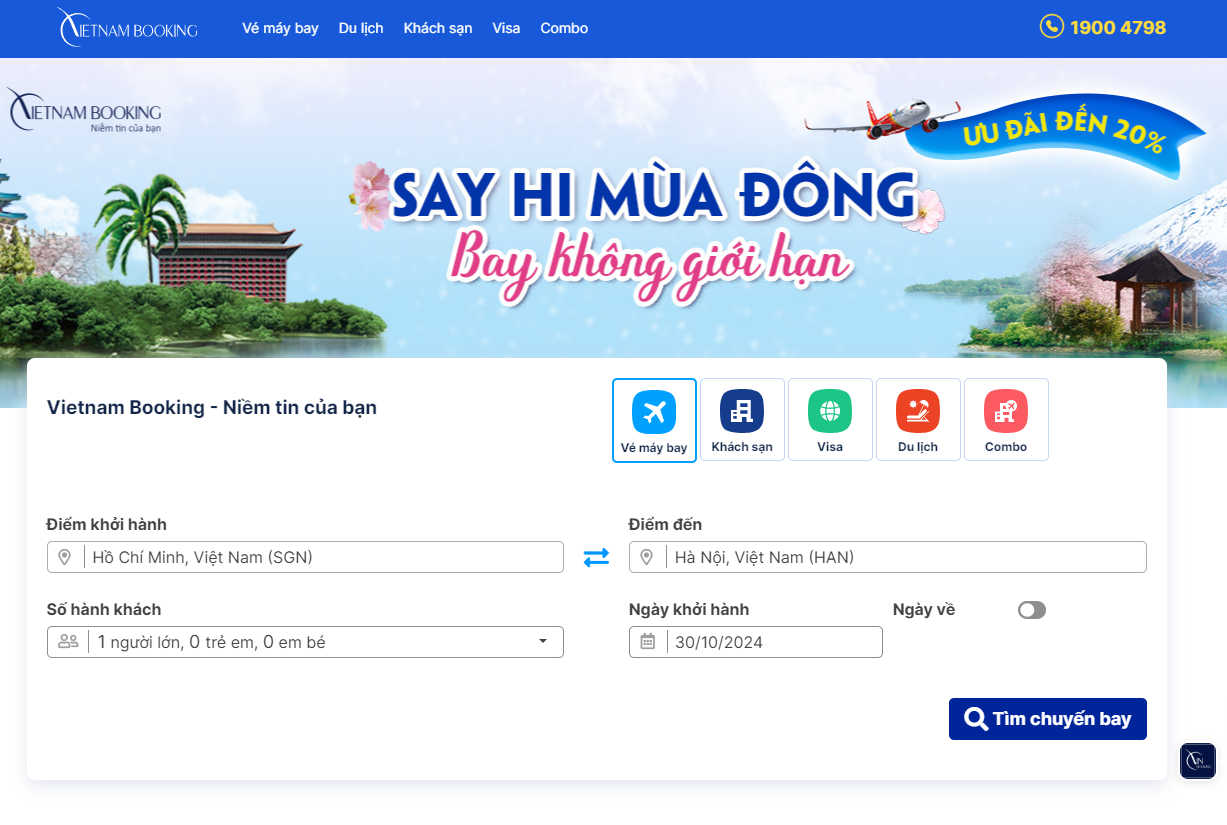 web du lịch bookingvietnam