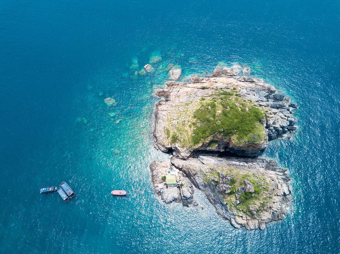 Hon Mun Island- Aerial view