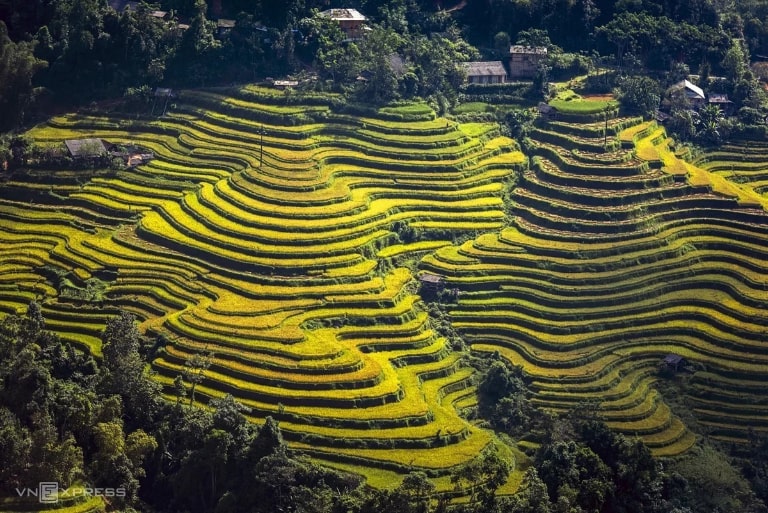 Ruộng bậc thang Hoàng Su Phì mùa nước đổ