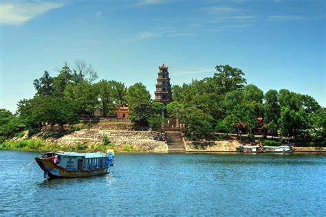 Thien Mu Pagoda - View from afar