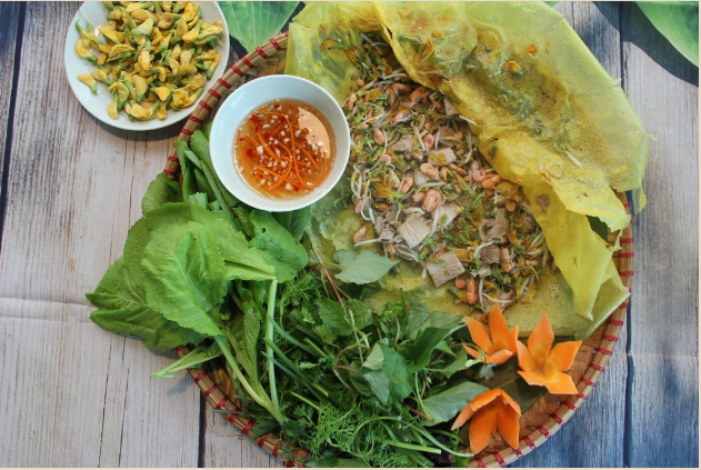 Sesbania shrimp pancake