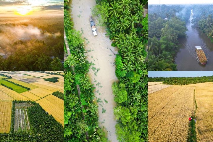 See the peaceful, green Tra Vinh with the view from above