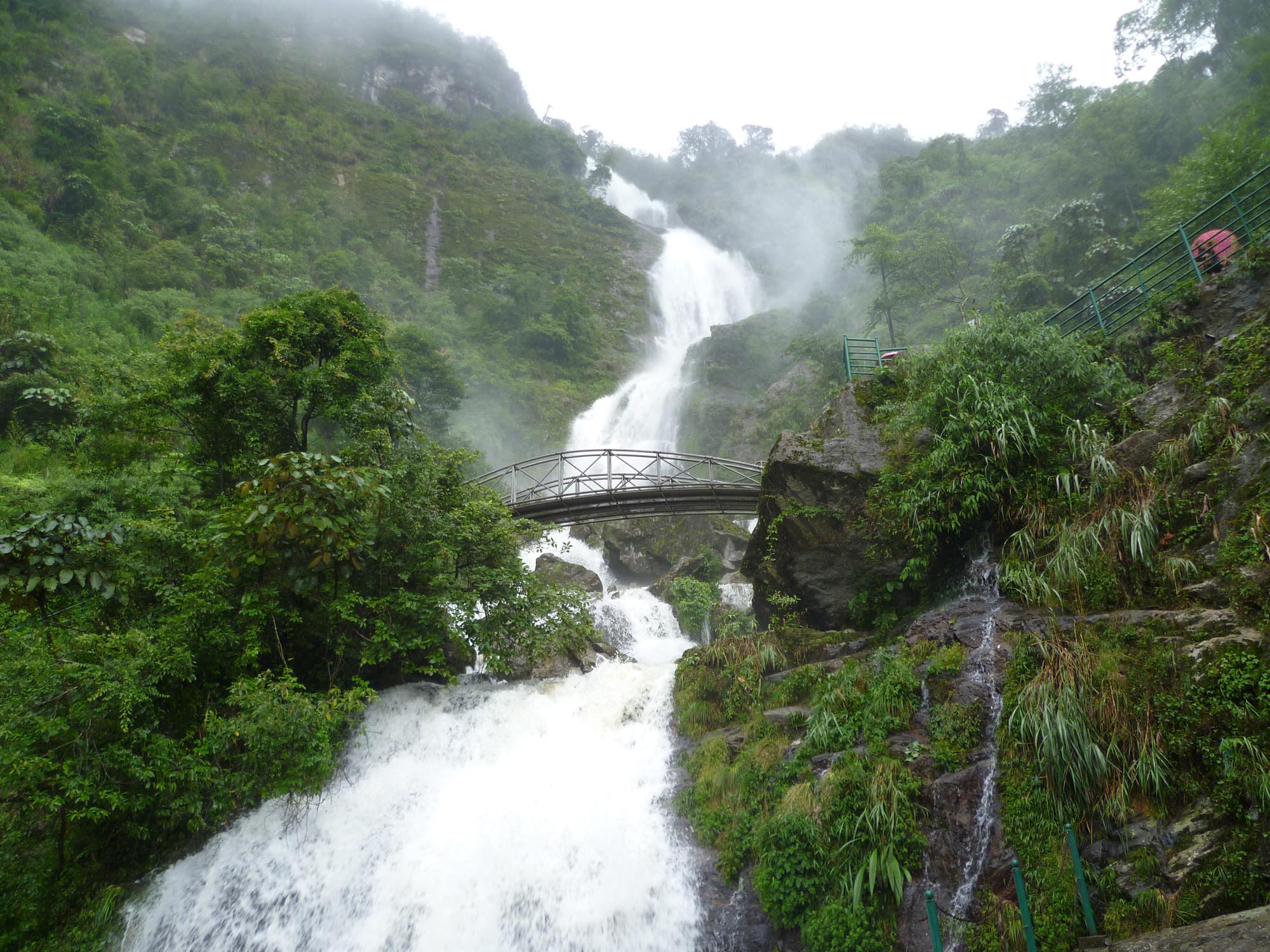 Silver waterfall