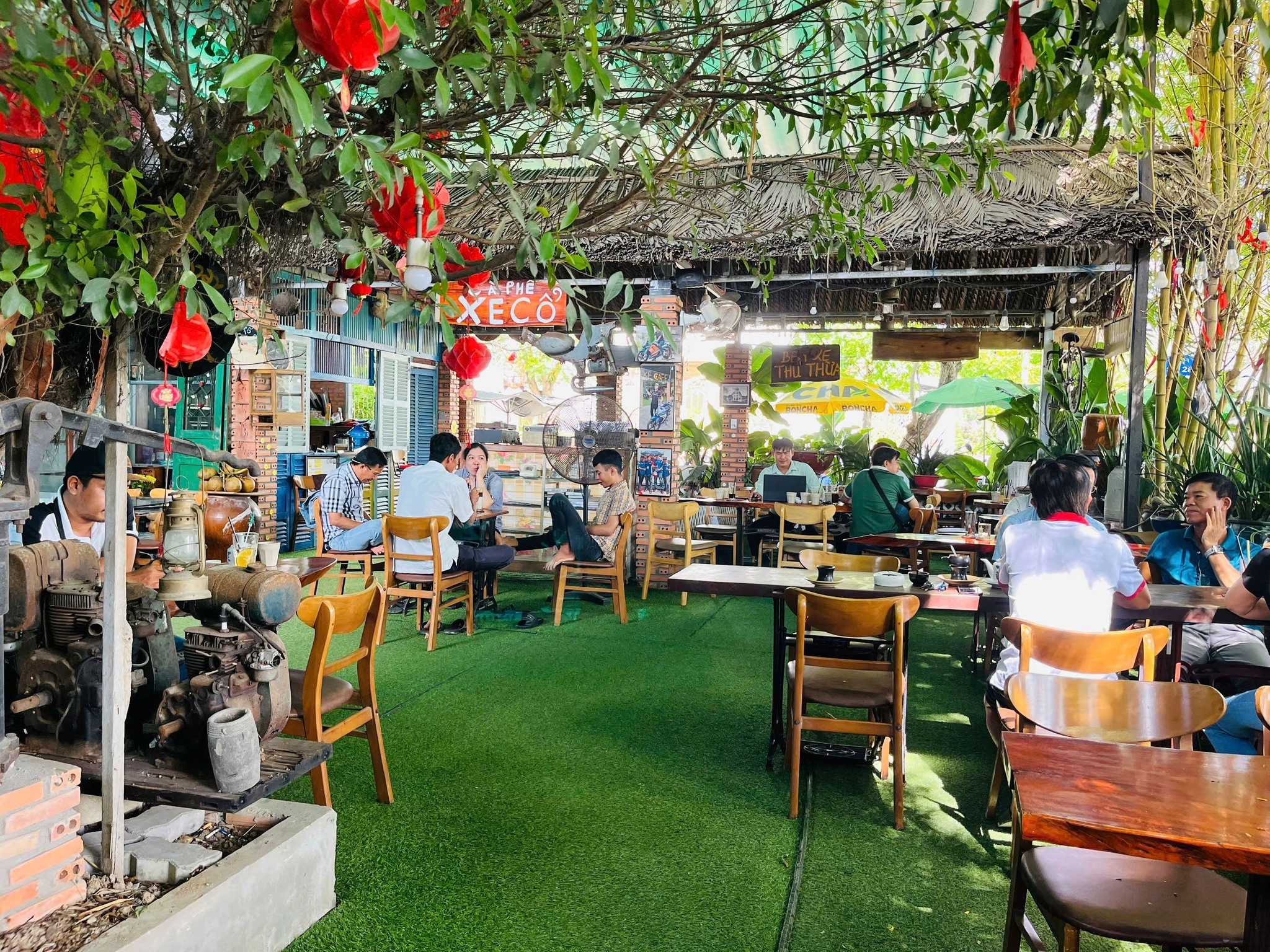 Xe Cafe là một trong các quán cafe ở Long An view đẹp