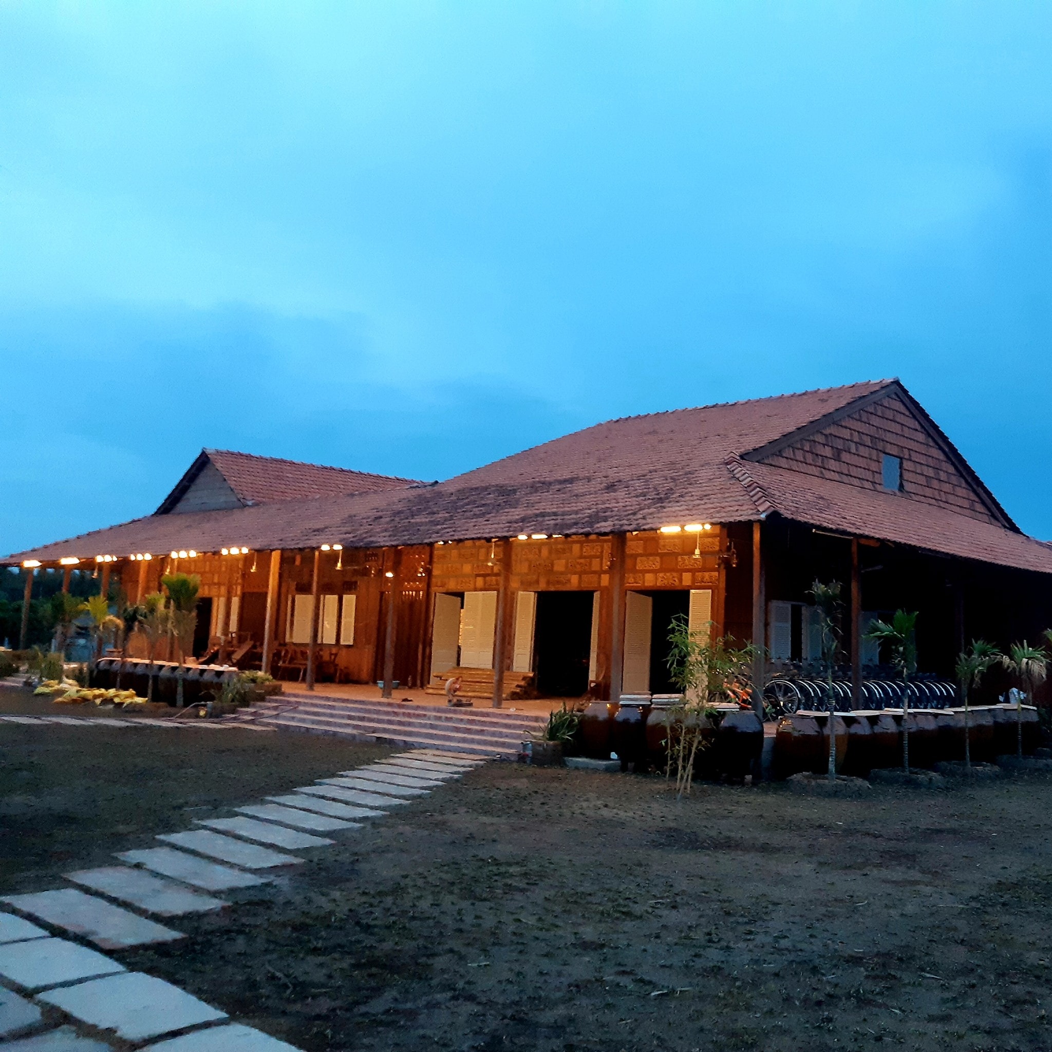 Resort at Vam Ho bird sanctuary tourist farm