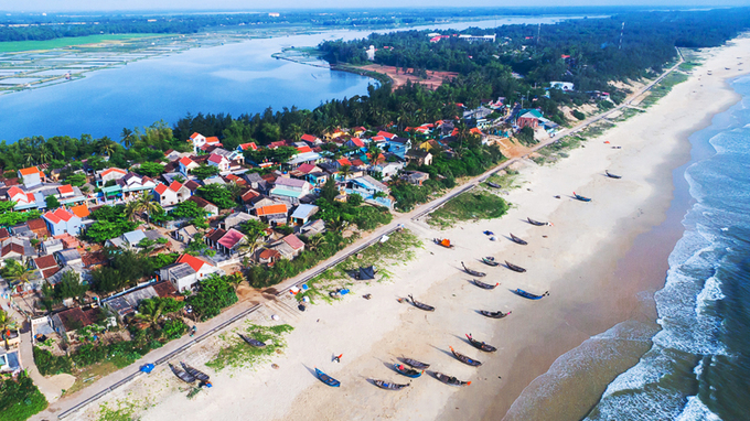 Tam Thanh mural village - An overhead view