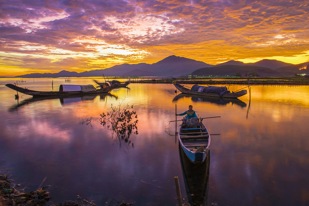 Cau Hai Lagoon 太大了，站在岸边就像是大海