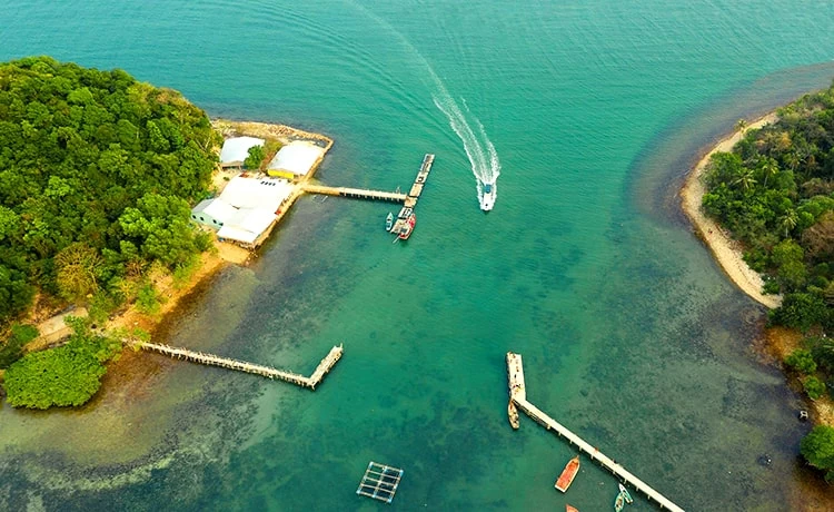 The beauty from above Ba Lua island