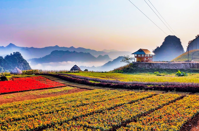 安沛 Khai Trung 旅游区的迷人美景