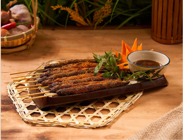 Goby fish grilled with salt and chili