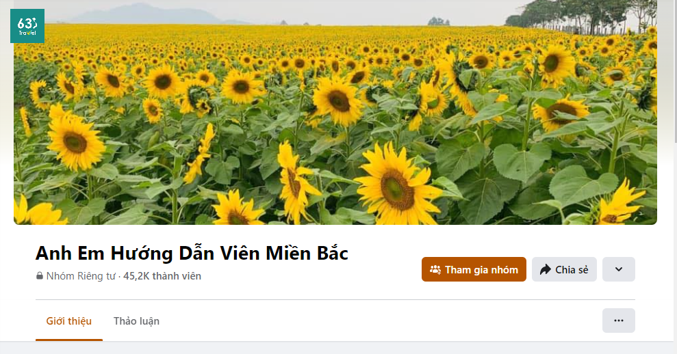 Group Anh Em Hướng Dẫn Viên Miền Bắc - Nhóm Facebook có nhiều HDV