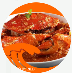 Crab with chili sauce.