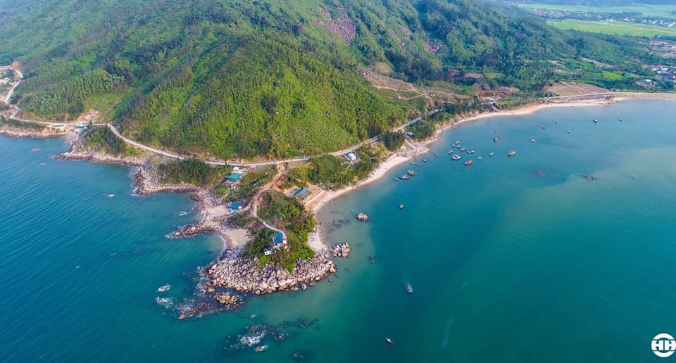 Thien Cam Beach - An aerial view