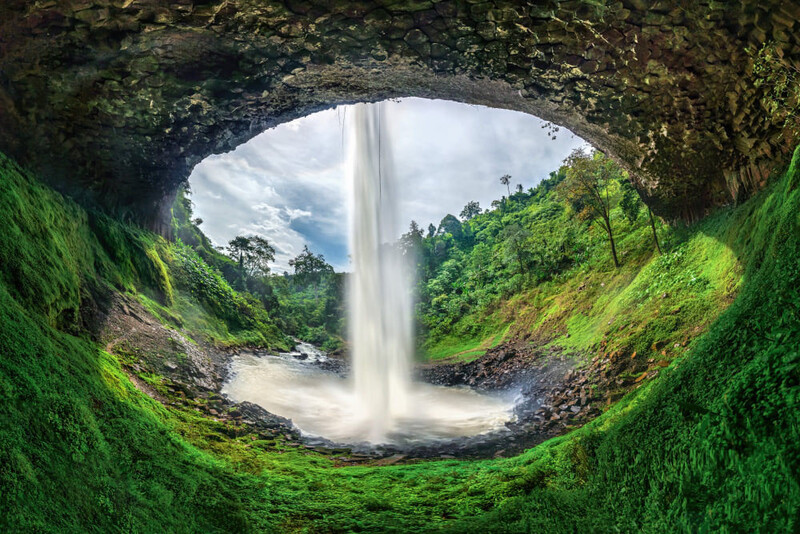 Lieng Nung Waterfall is a famous destination in Dak Nong