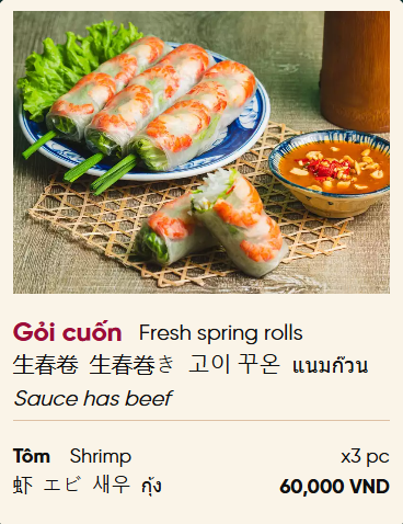 Spring rolls.