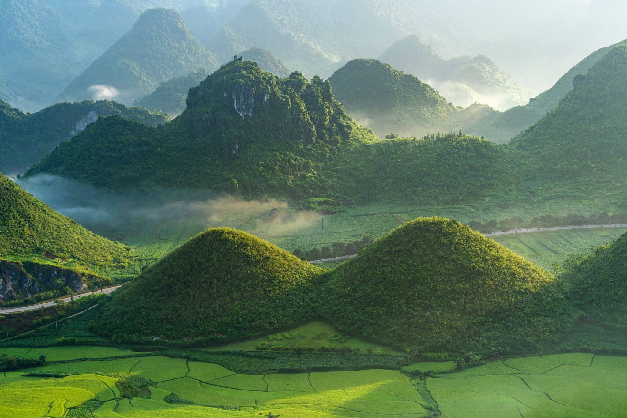 Chiều tà tại Núi Quản Bạ