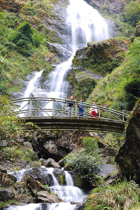 Silver waterfall