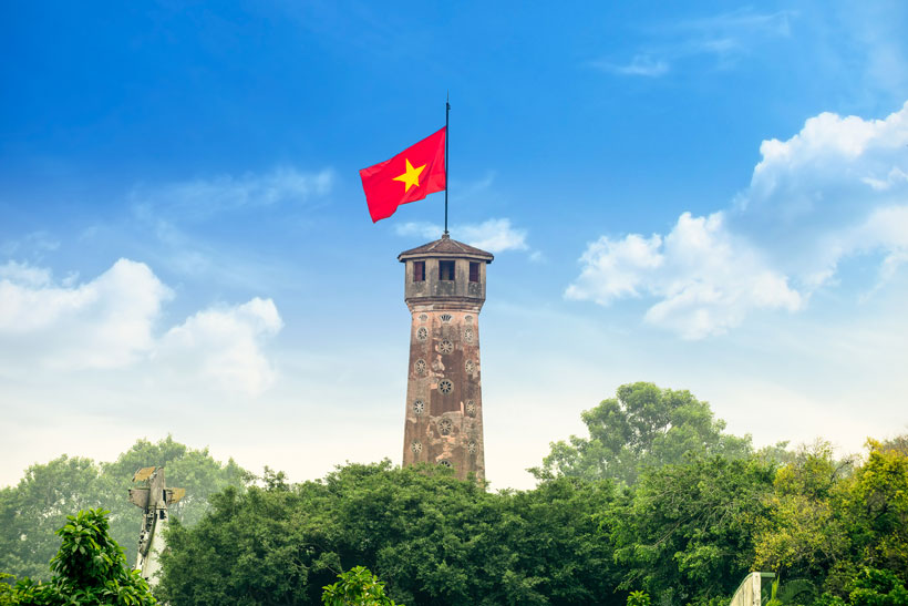 Hanoi flagpole