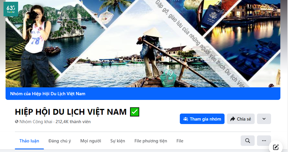 Group Hiệp Hội Du Lịch Việt Nam - Nhóm Facebook có nhiều HDV