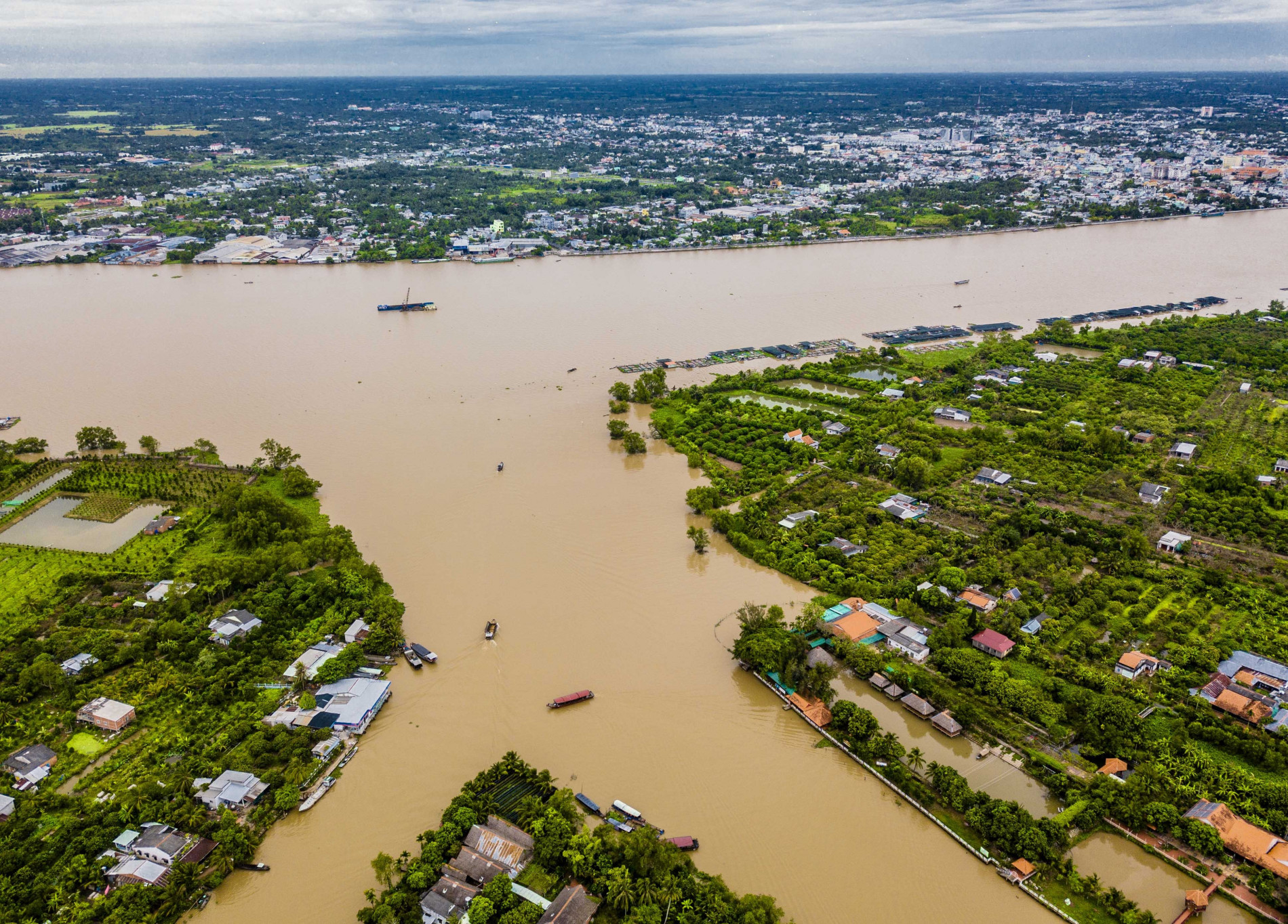 An aerial view of Cu Lao An Binh