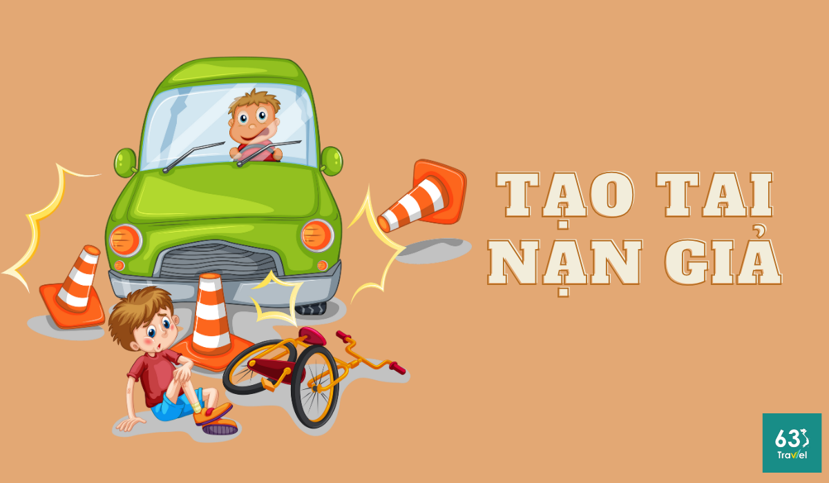 Tạo tai nạn giả lấy lòng thương và chiếm tài sản du khách