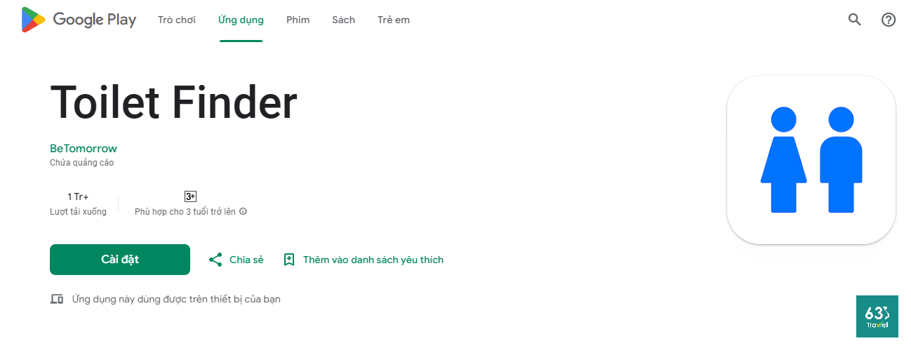Toilet Finder - Ứng dụng tìm kiếm nhà vệ sinh công cộng tại Việt Nam