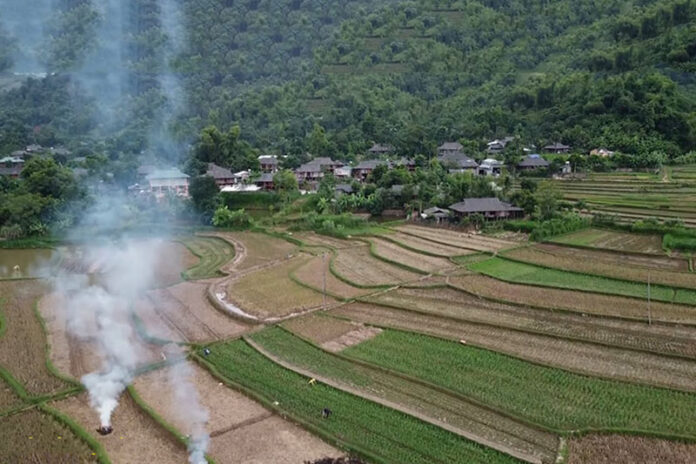 Ban Chao Ha 及 Muong Lo 周边地区人民的简单生活方式。