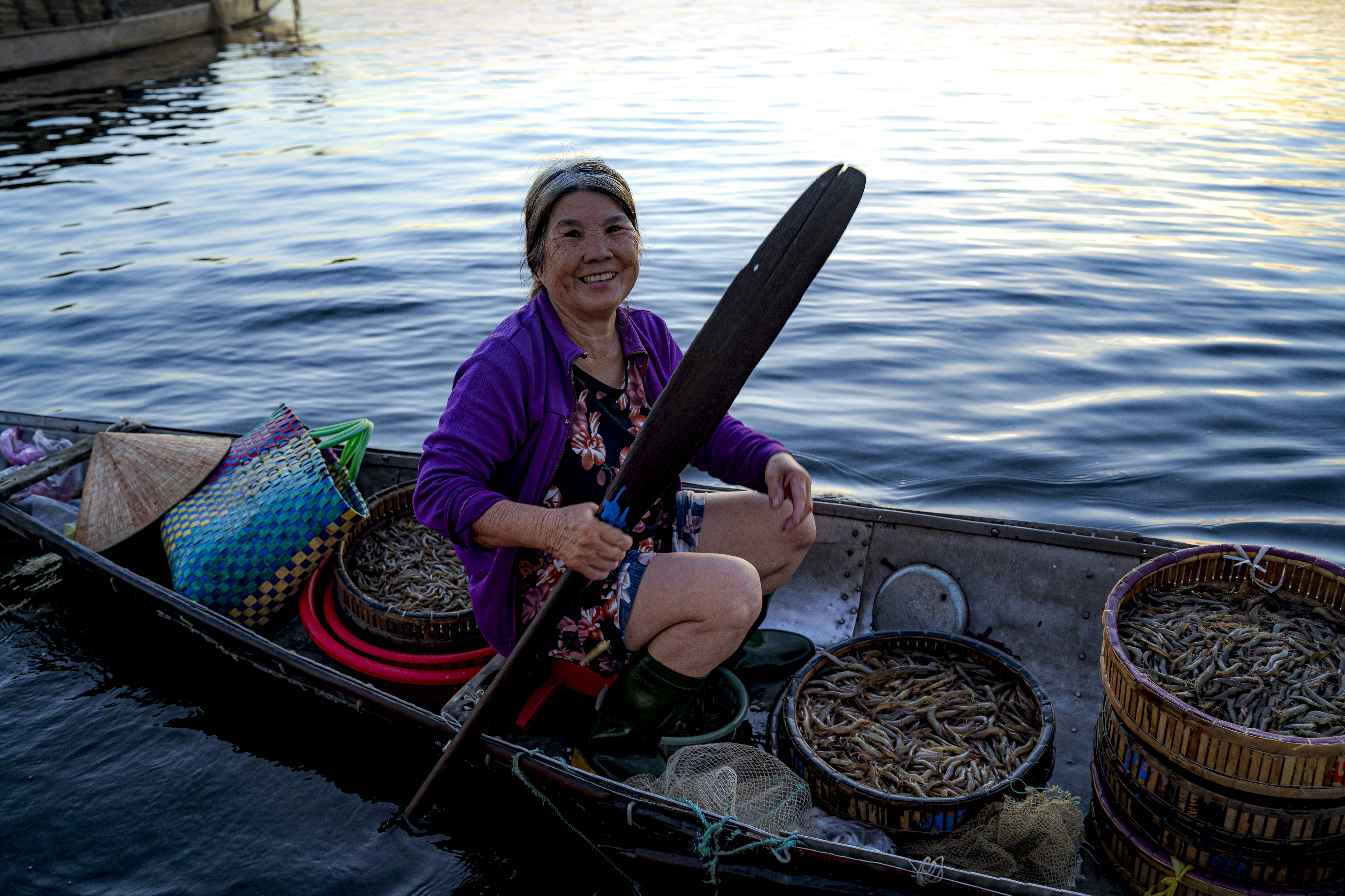 Dawn on Tam Giang La floating market