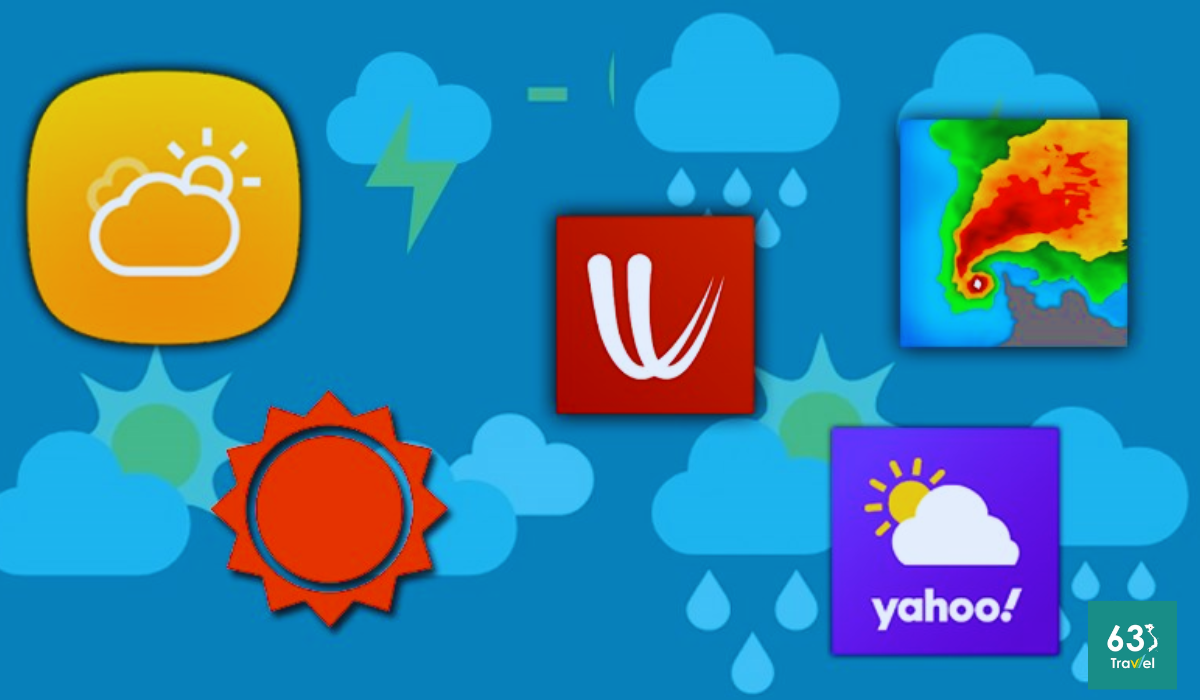 Sử dụng các app theo dõi thời tiết để nắm rõ tình hình tại điểm du lịch