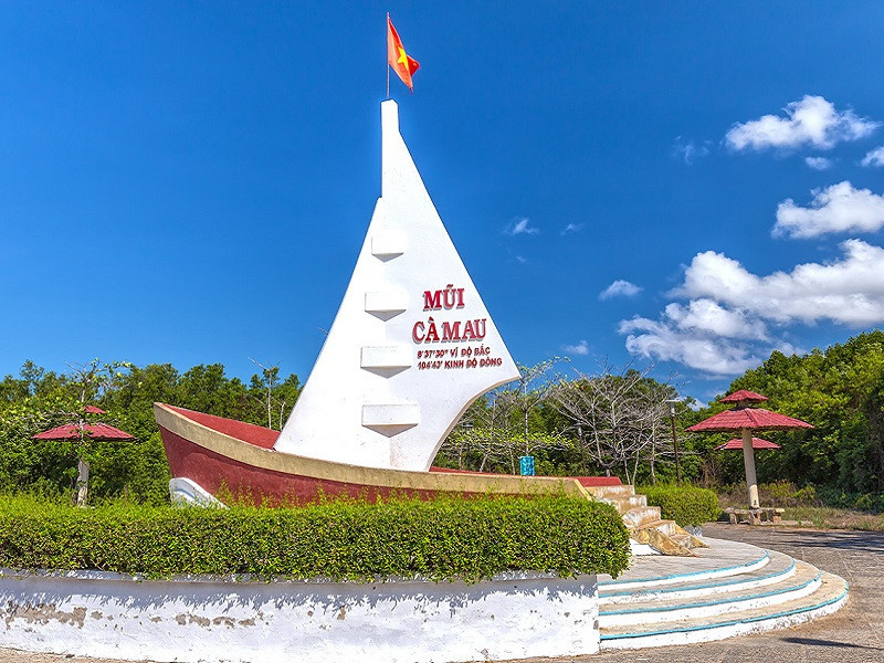 Cape Ca Mau is the southernmost point of the country