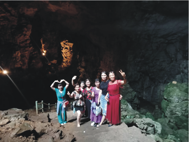 Visitors to the Phoenix Cave