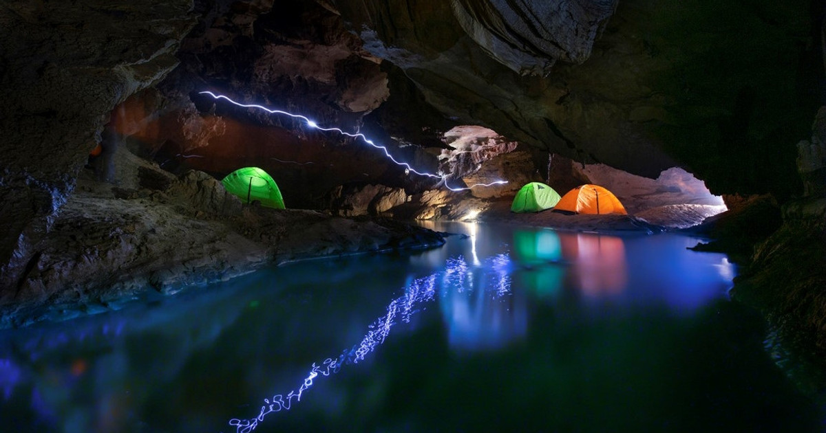 The beautiful beauty of 'Ong Giap' cave in Quang Binh