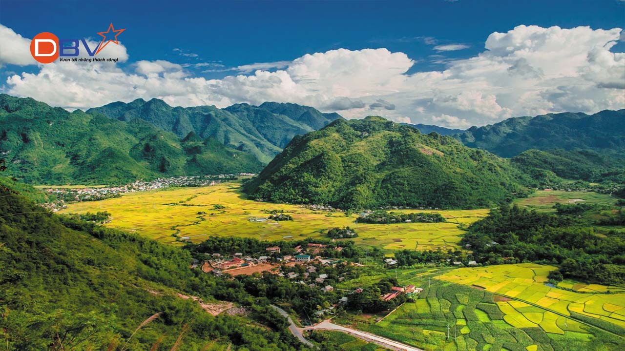 Mai Chau - An aerial view