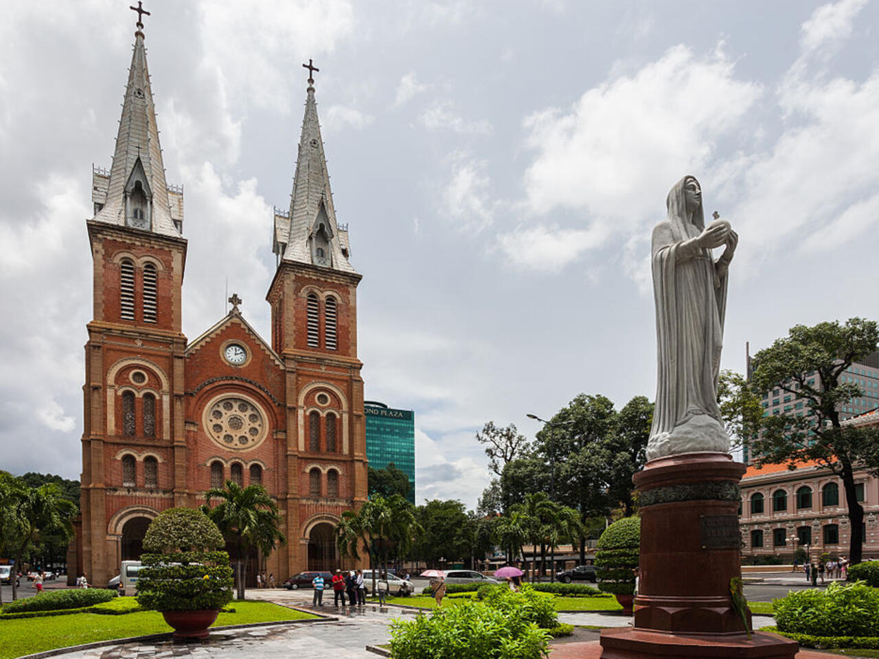 Notre Dame Cathedral - typical French architecture in the heart of Saigon