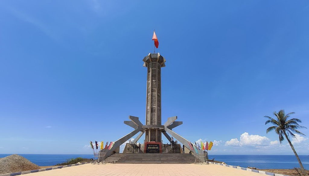 National flagpole on Con Co island