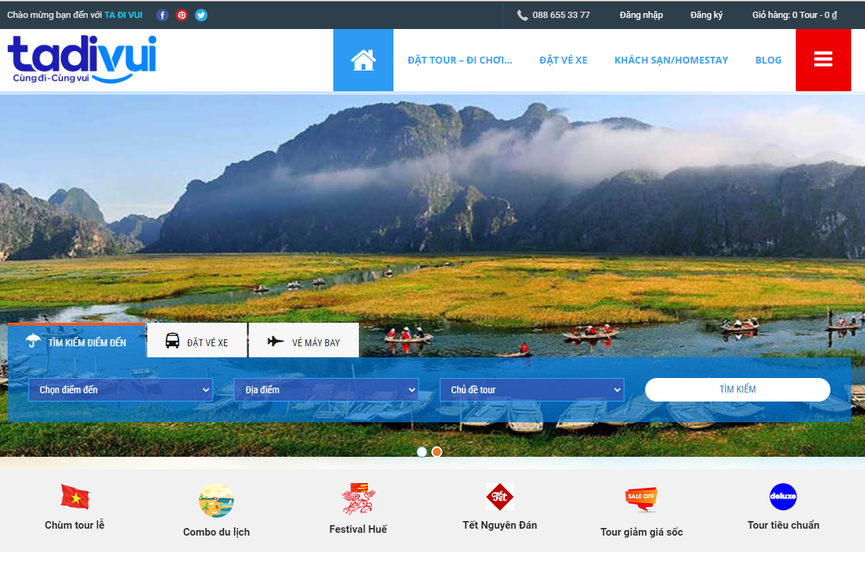 web du lịch tadivui