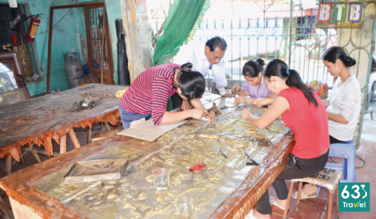 Ghé thăm Làng nghề Chạm bạc Huệ Lai nổi tiếng đất Hưng Yên