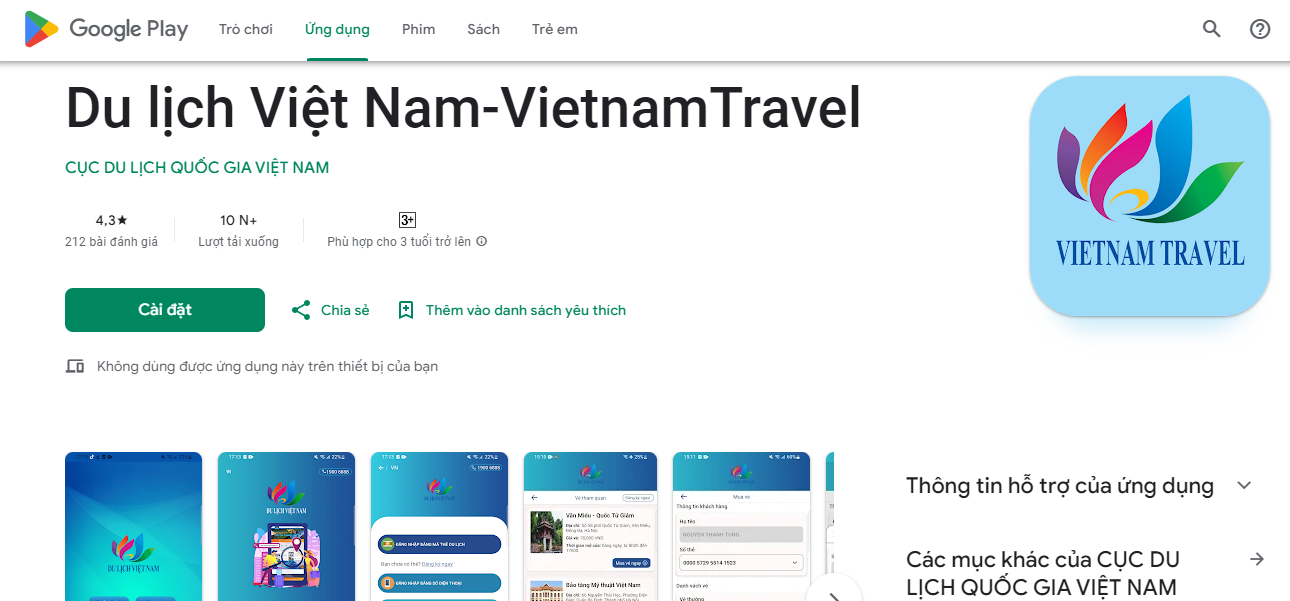 app du lịch việt nam