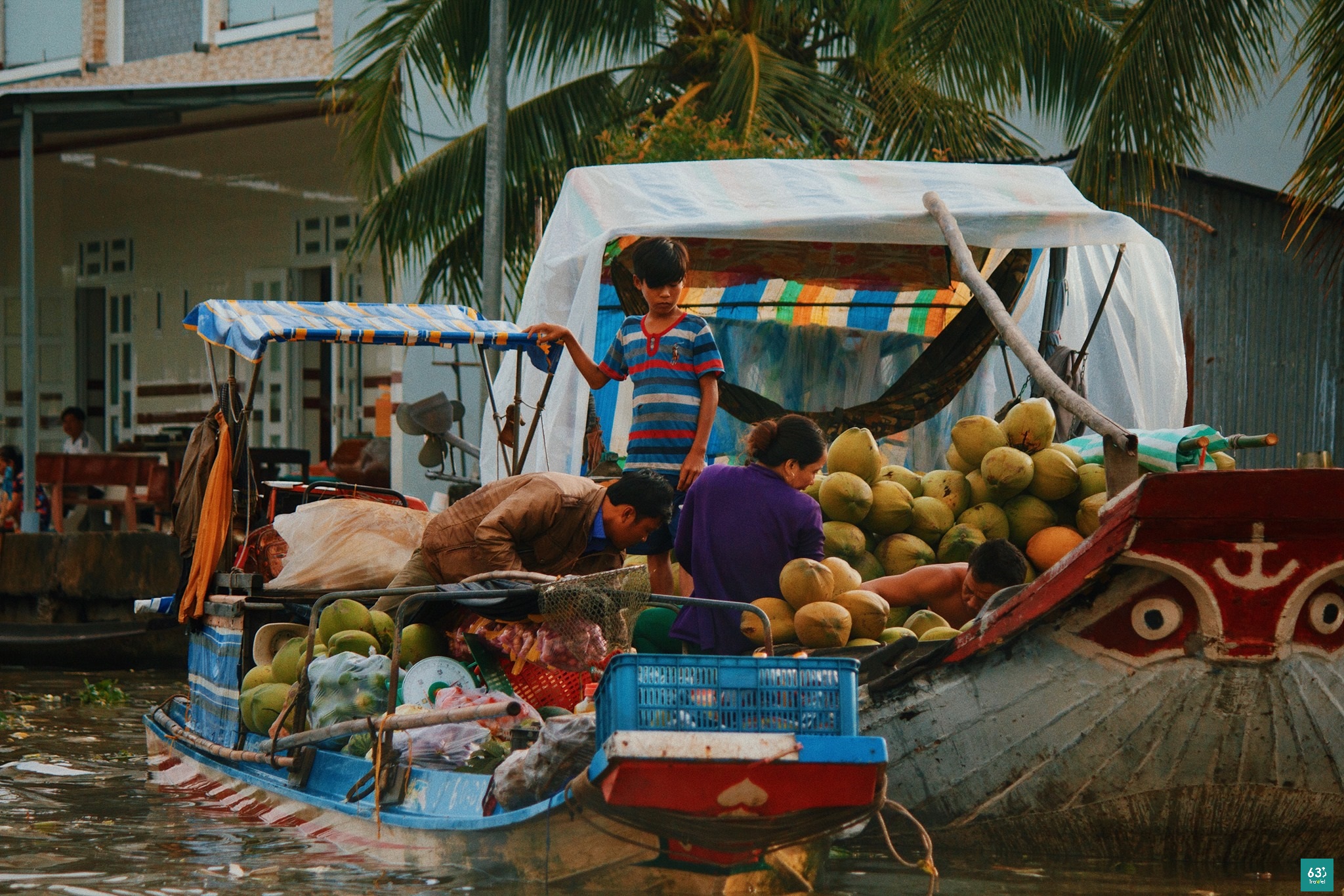 Phiên chợ nổi Ngã Năm - Văn hóa miền sông nước