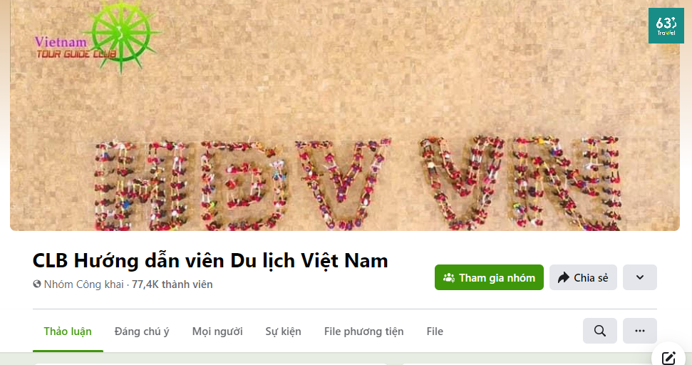 Group CLB Hướng Dẫn Viên Du Lịch Việt Nam - Nhóm Facebook có nhiều HDV