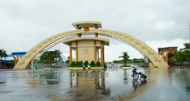 Moc Bai border gate is the largest international road border gate in the South