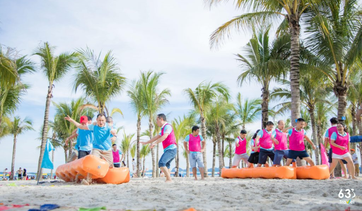 Bãi biển Cát Cò 1, 2 thích hợp  tổ chức team building đẹp nhất