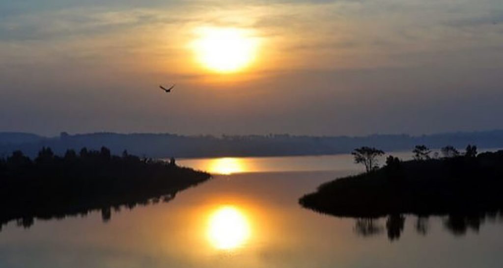 Dawn on Thac Mo Lake