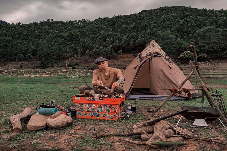 Camping at Suoi Mo tourist area