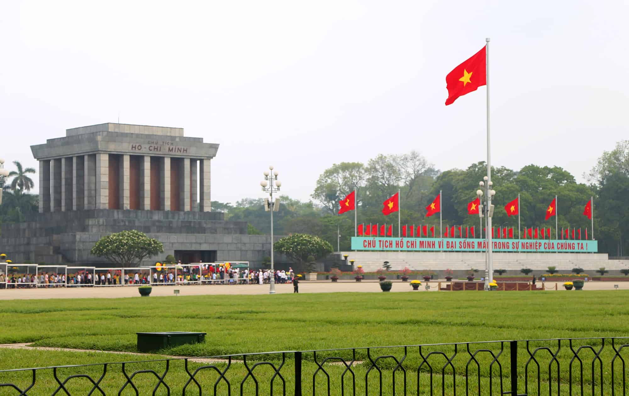 Ba Dinh Square - Uncle Ho's Mausoleum