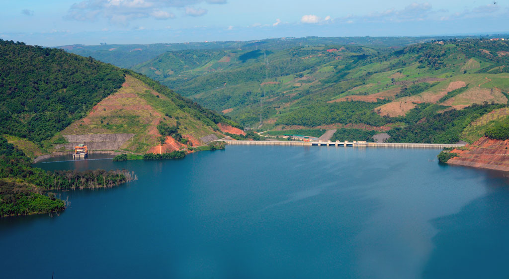 Thac Mo Lake - An overhead view