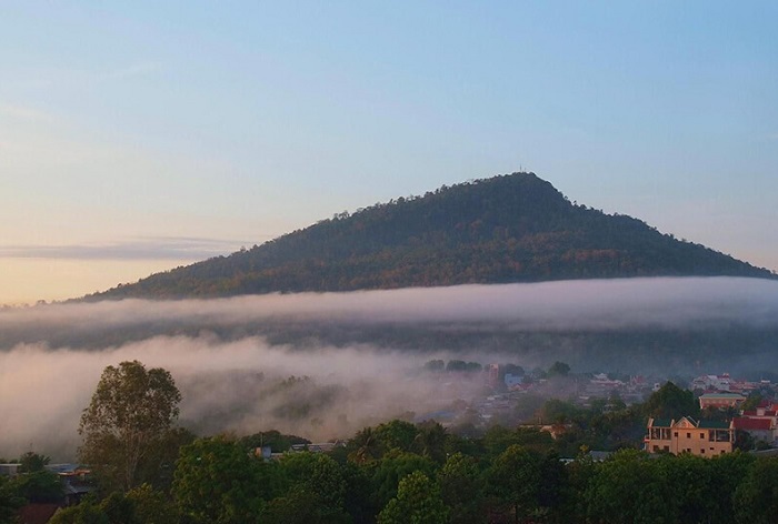 The beauty of Ba Ra mountain from afar