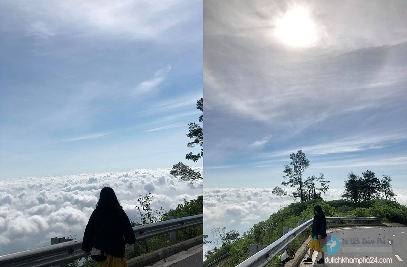 バヴィの浮かぶ雲海、観光客はハノイでもダラットのような美しい写真を探しています